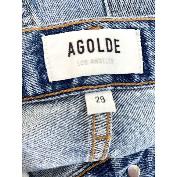 NWOT AGOLDE Riley High Rise Straight Cropped Jeans 29 Escalante - Picture 3 of 7